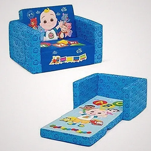 CoComelon Cozee Flip-Out Chair - 2-in-1 Convertible Sofa to Lounger for Kids