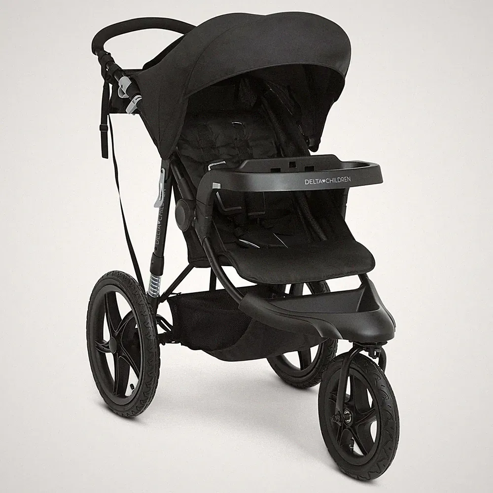 Delta Children Apollo Jogging Stroller - Shock Absorbing Frame & Large Canopy