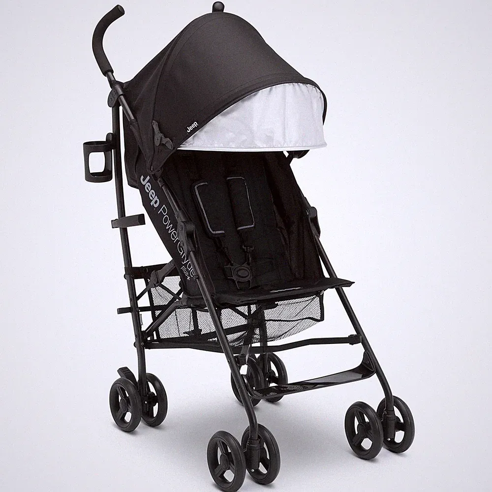 Delta Children Jeep PowerGlyde Plus Lightweight Stroller 4-Position Recline