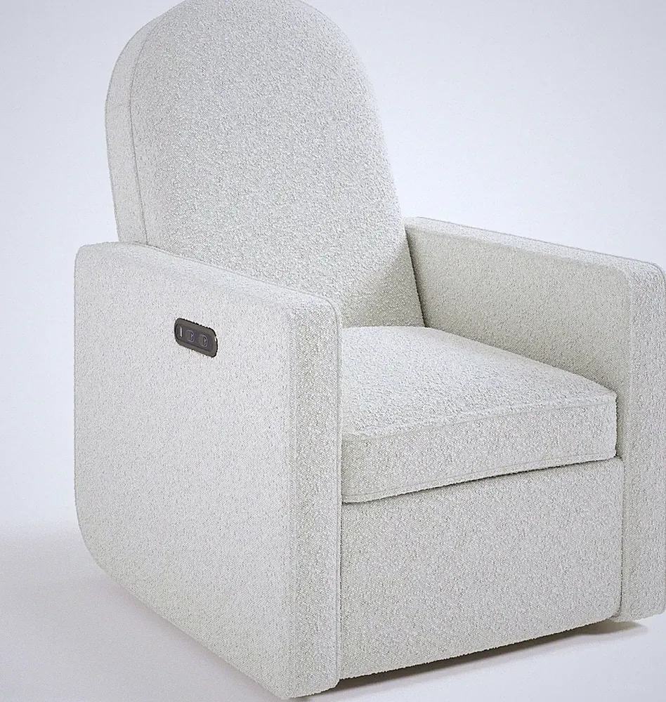 Graco Olivia Small-Spaces Premium Nursery Power Recliner Swivel Glider (Ivory)