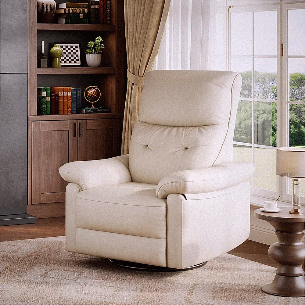 Power Recliner Chair with 270° Swivel and Rocking, Glider Nursery Chair with...